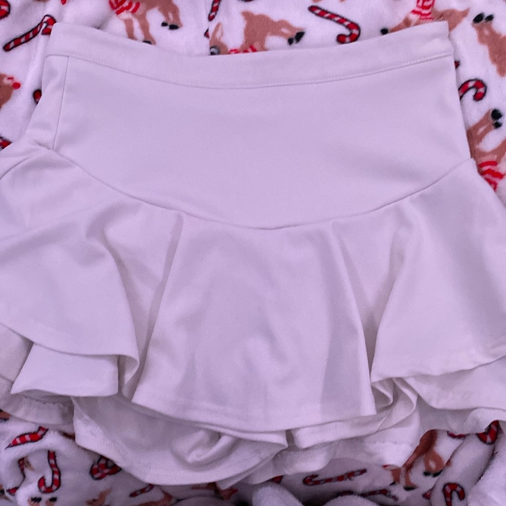 white skirt
